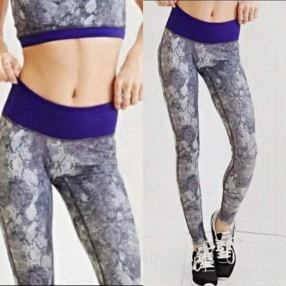 PRISMSPORT Pants - Prismsport x urban Outfitters purple  snakeskin leggings small